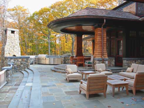 artistic masonry flagstone construction
